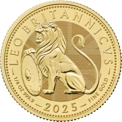 Złota moneta Brytyjski Lew 2025 1/4 oz (24h)