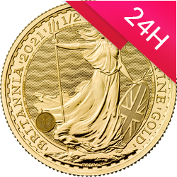 Złota moneta Britannia 1/2 oz (24h)