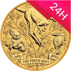 Złota moneta z okazji 125. rocznicy Perth Mint 2024 1 oz (24h)