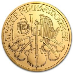 Złota moneta Wiedeński Filharmonik 1 oz