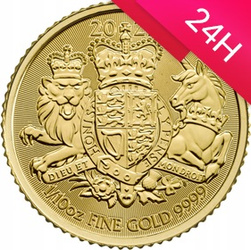 Złota moneta Royal Arms - Królewskie Herby 1/10 oz (24h)
