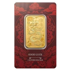 Sztabka złota Good Luck Dragon PAMP 1 oz (24h)
