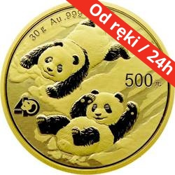 Złota moneta Chińska Panda 2022 30 g (24h)
