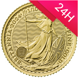 Złota moneta Britannia 2025/2026 1/10 oz (24h)