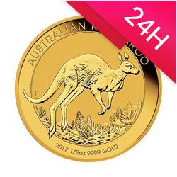 Złota moneta Australijski Kangur 1/2 oz (24h)