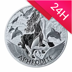Srebrna moneta Bogowie Olimpu: Aphrodite 2022 1 oz (24h)