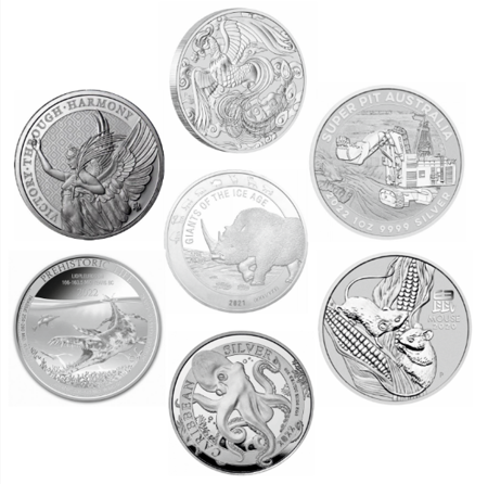 5 x srebrna moneta NIESPODZIANKA 1 oz (24h)