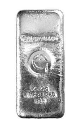 Goldenmark sztabka srebra 1 kg 
