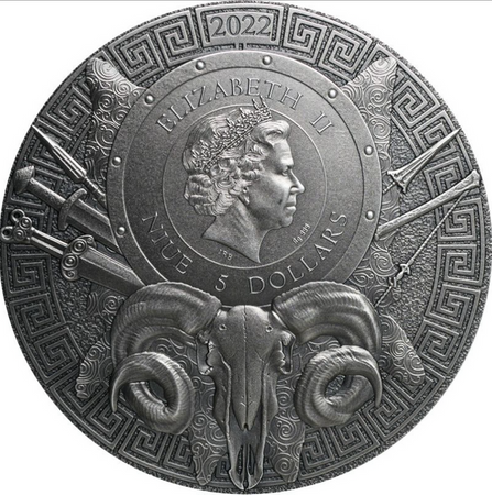Srebrna moneta 5$ JAZON I CHIRON - ARGONAUCI