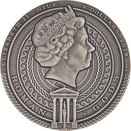 Srebrna moneta BELLONA - BOGOWIE RZYMSCY  2$ 2 oz (24h)