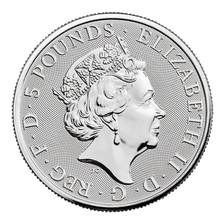 Srebrna moneta z serii Bestie Królowej: Lion of England (Lew Anglii) 2022 2 oz (24h)